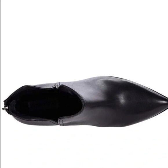 Steve Madden Darci black leather pointed toe ankle boots 10 - Picture 6 of 7